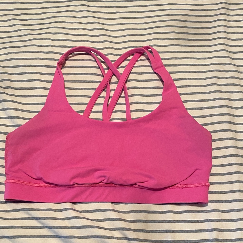 Pink Strappy Bralette Sports Bra - Women Intimates & Sleepwear